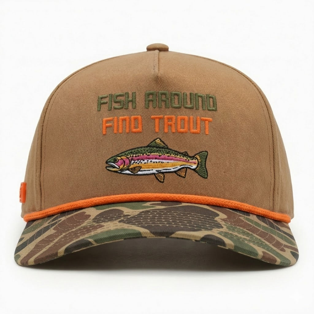 Fish Around Find Trout Hat
